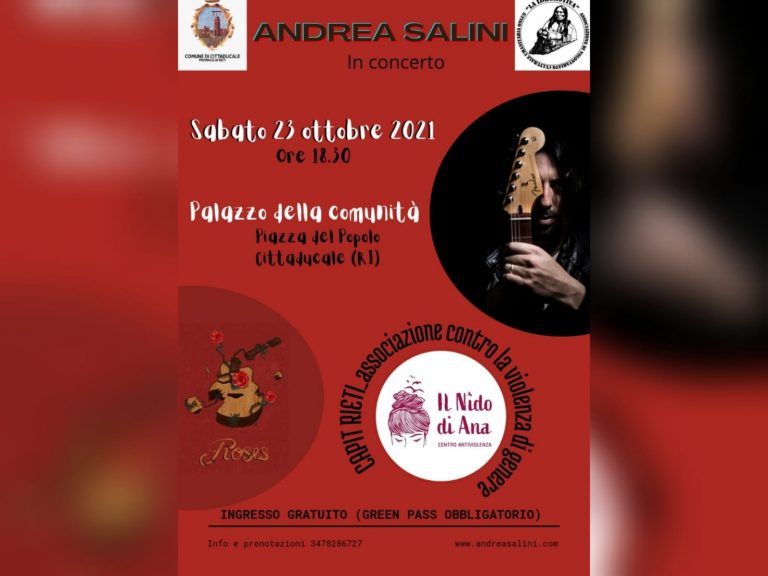 Andrea Salini live per sostenere il Nido di Ana