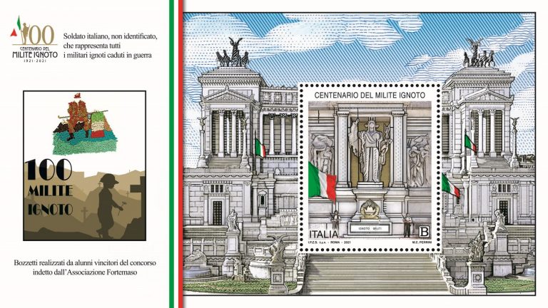 Emesso francobollo celebrativo nel centenario del Milite Ignoto