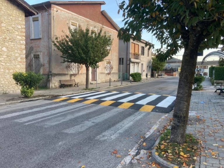 Limiti di Greccio, installati dossi stradali per diminuire la velocità dei veicoli