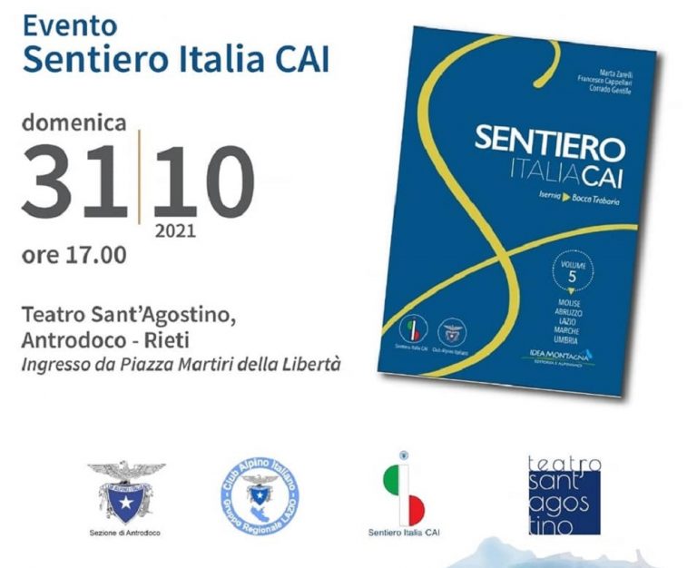 Presentazione guida “Sentiero Italia CAI”. Ad Antrodoco il primo evento del Centro Italia