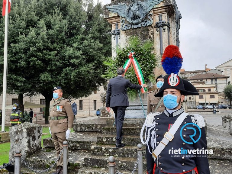 Commemorato a Rieti il Milite Ignoto e festeggiata l’Unità Nazionale – LE FOTO