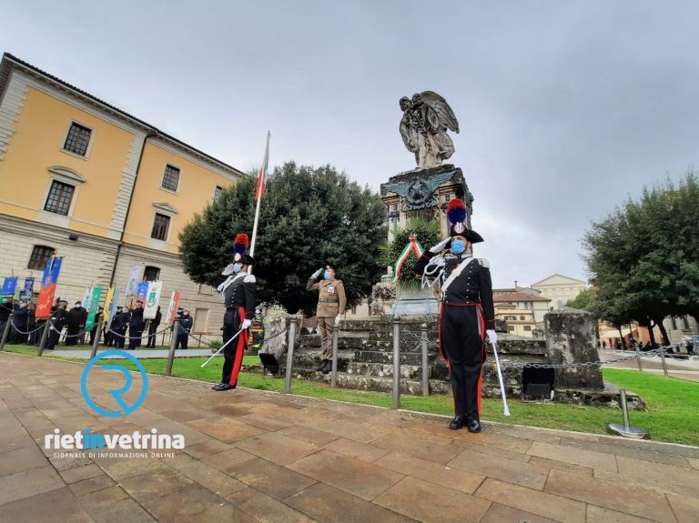 Il 4 novembre 2022 celebrazioni a Rieti per il Giorno dell’Unità Nazionale e Giornata delle Forze Armate