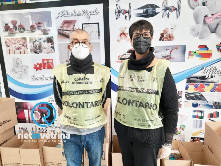 25° Giornata Colletta Alimentare, 14mln di pasti donati. A Rieti 5.960 chili