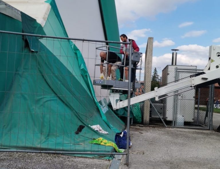 Campi da tennis di via Theseider, manutenzione straordinaria sulle coperture