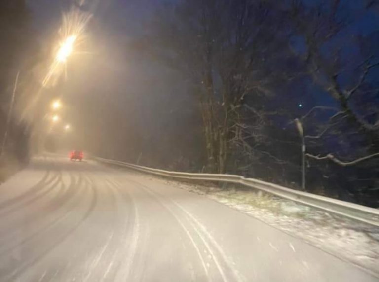Nevica sul Terminillo e strade limitrofe