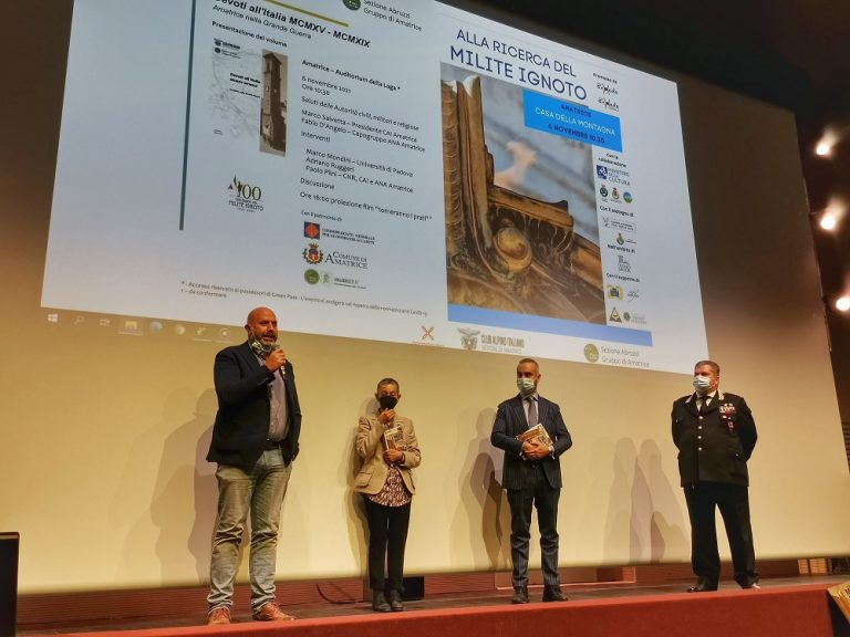 Amatrice, conferita la cittadinanza onoraria al Milite Ignoto