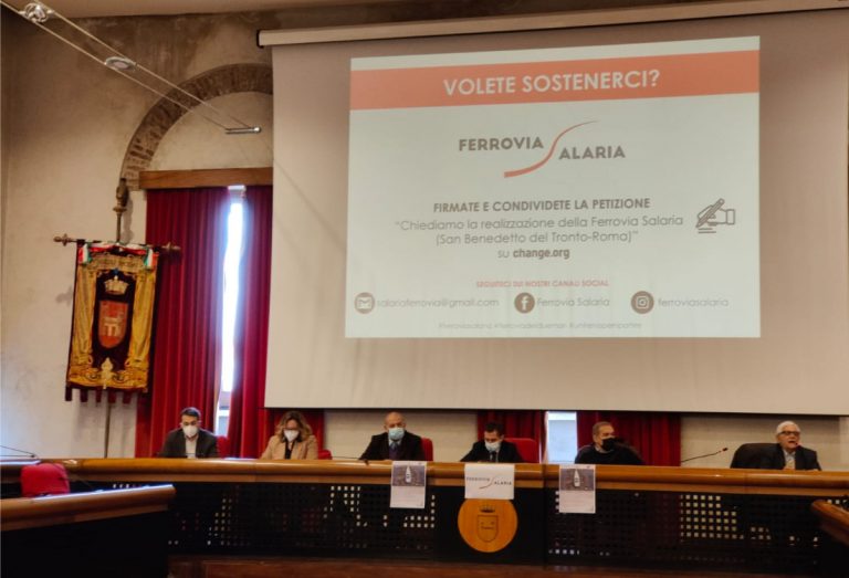 Stati Generali della Ferrovia Salaria, Sinibaldi ad Ascoli Piceno: “Infrastruttura fondamentale per tutto il Centro Italia”