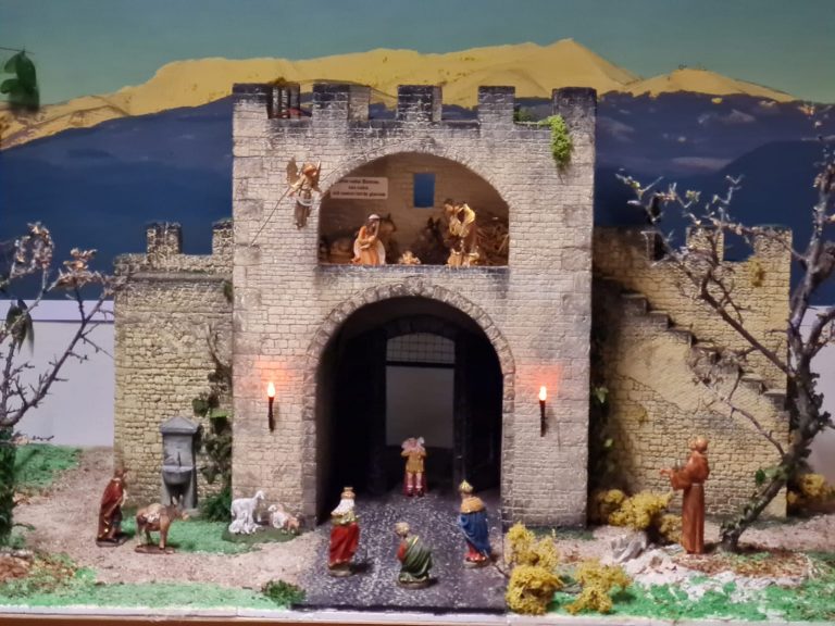 Il Presepe della Questura di Rieti ambientato a Porta D’Arce