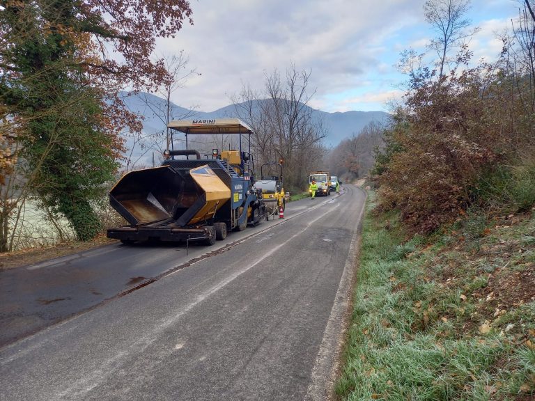 Iniziati i lavori di rifacimento della SP62 Lago di Ventina-Colli sul Velino
