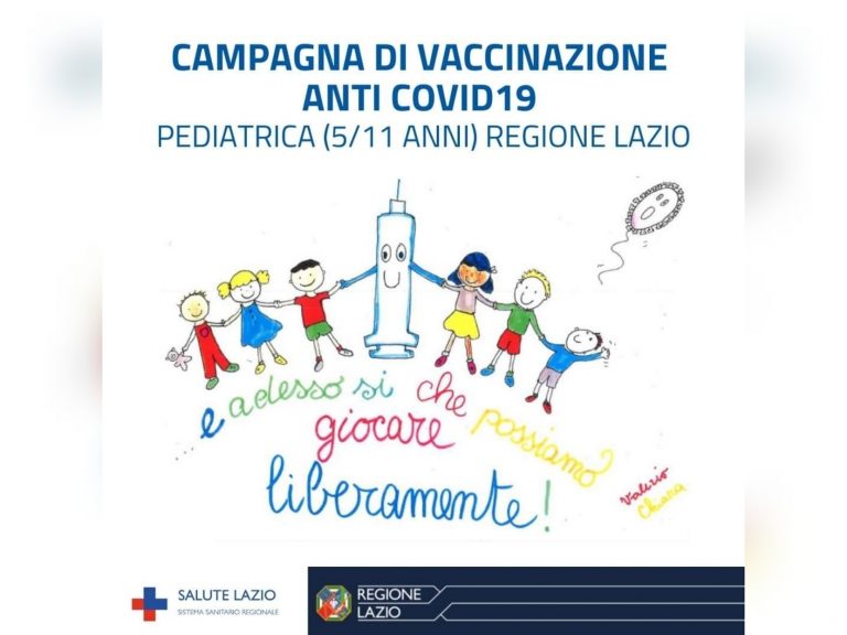 Covid vaccinazioni pediatriche, D’Amato: “Dal 13 dicembre le prenotazioni nel Lazio”