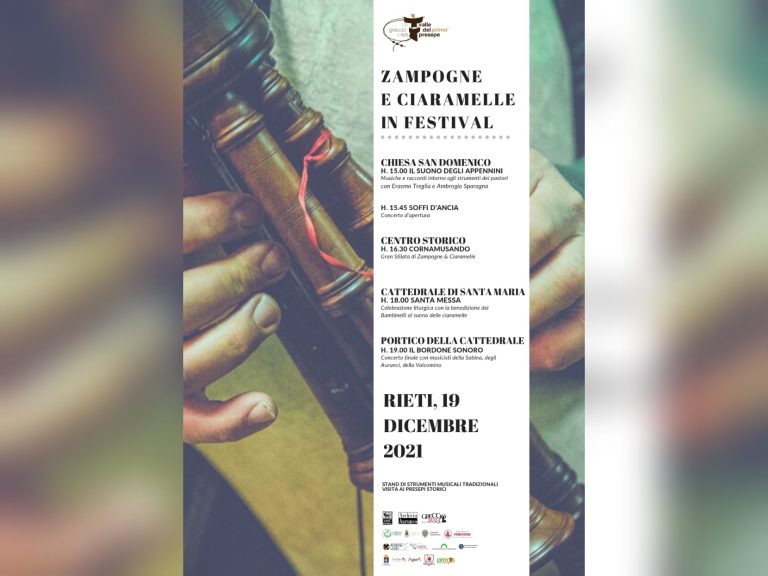 Valle Primo Presepe, nasce a Rieti il Festival Zampogne e Ciaramelle