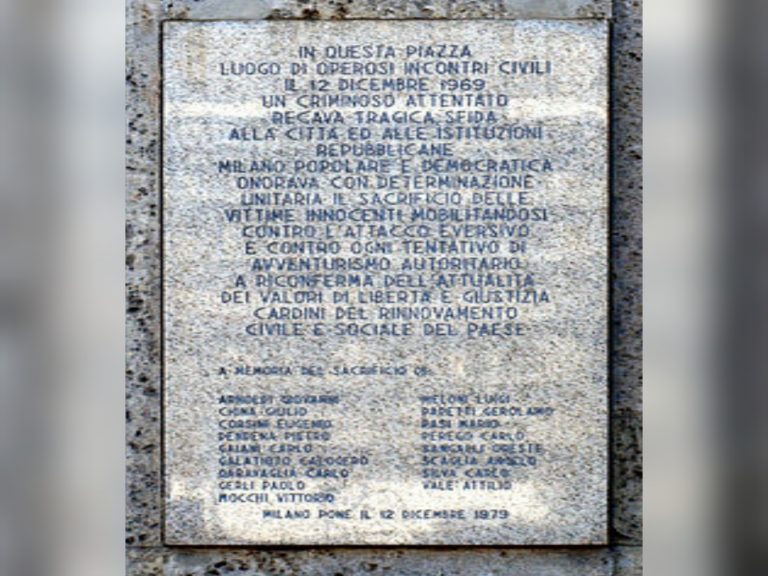 ANPI Rieti ricorda le 17 vittime della strage di piazza Fontana