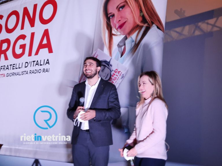 Giorgia Meloni: “Con Sinibaldi Rieti avrà lo sviluppo di cui necessita”