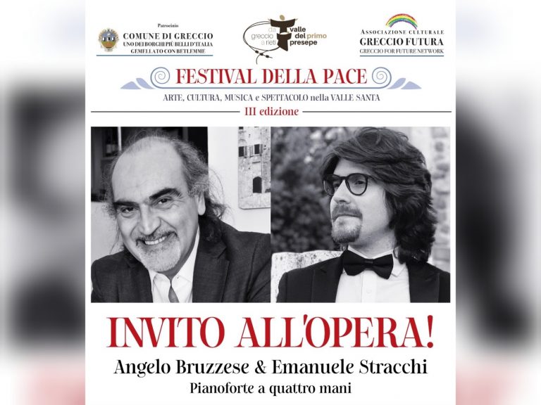 Il 2 gennaio a Limiti di Greccio concerto dei maestri Bruzzese e Stracchi