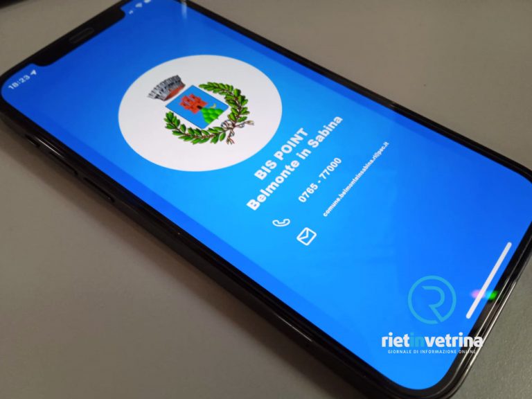 BIS POINT Belmonte in Sabina, il Comune lancia la sua APP
