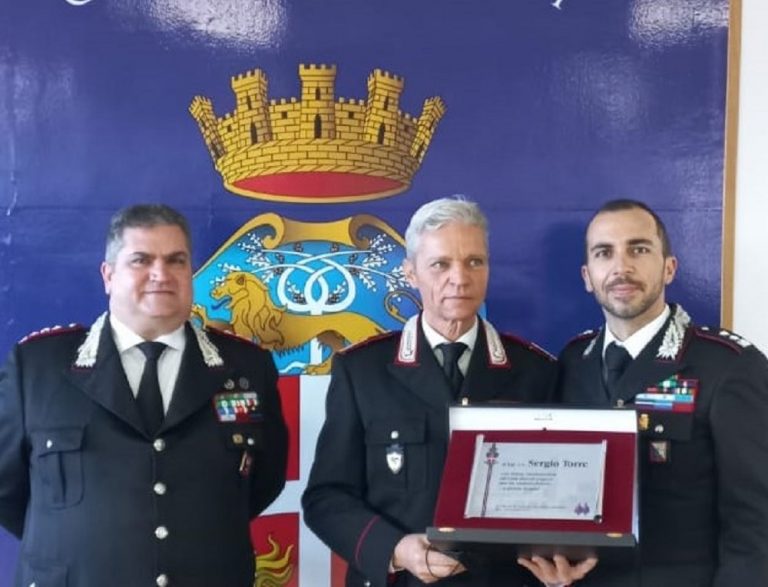 I Carabinieri di Rieti salutano il Luogotenente Sergio Torre che lascia il servizio dopo 42 anni