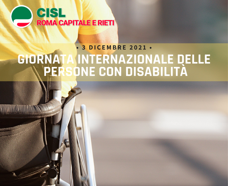 Disabilità, CISL Roma Rieti: “PNRR e approvazione DL verso autonomia e inclusione sociale”