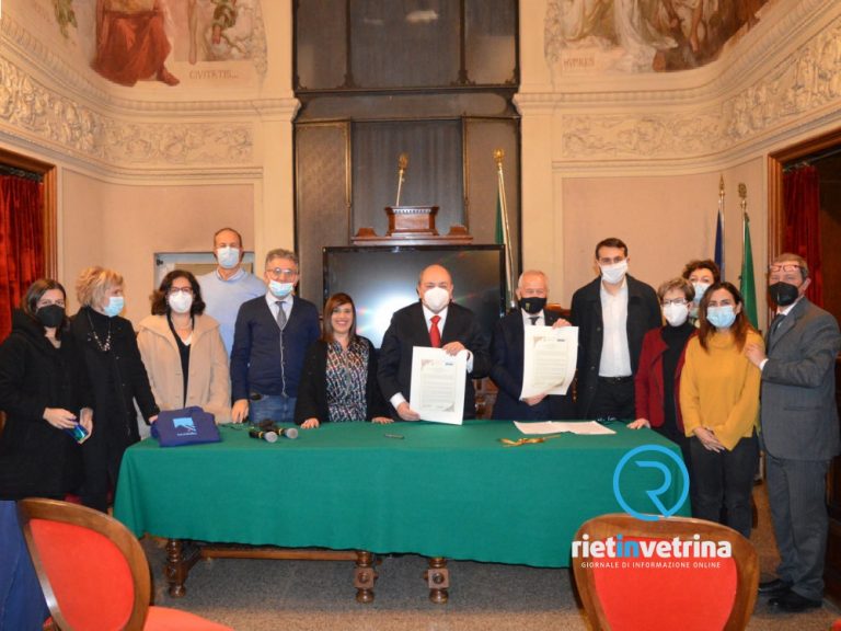 Siglato il patto d’Amicizia tra Rieti e  Fondazione Cammino Minerario di Santa Barbara – LE FOTO