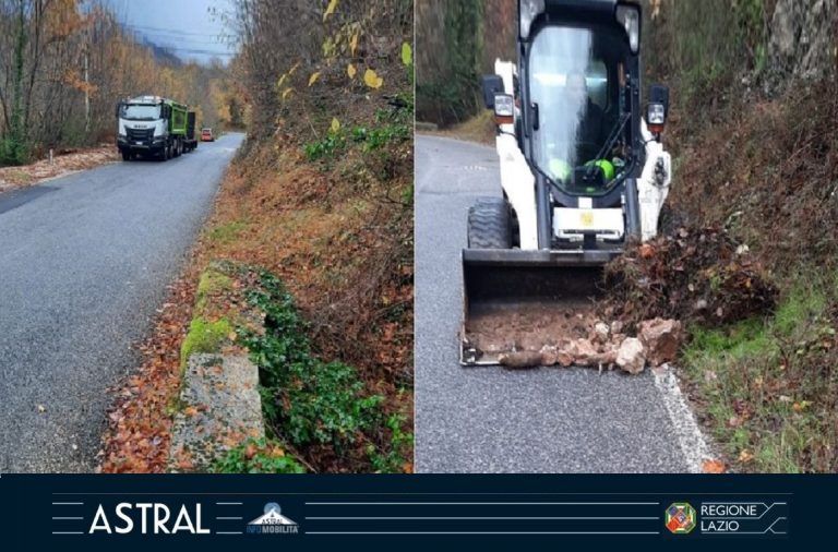 Rimozione frana sulla Turanense