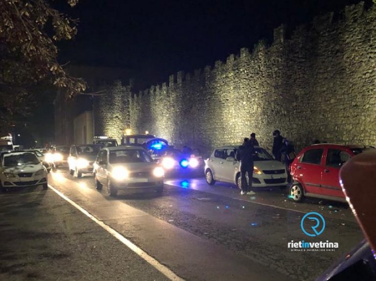 Incidente a catena in viale Canali