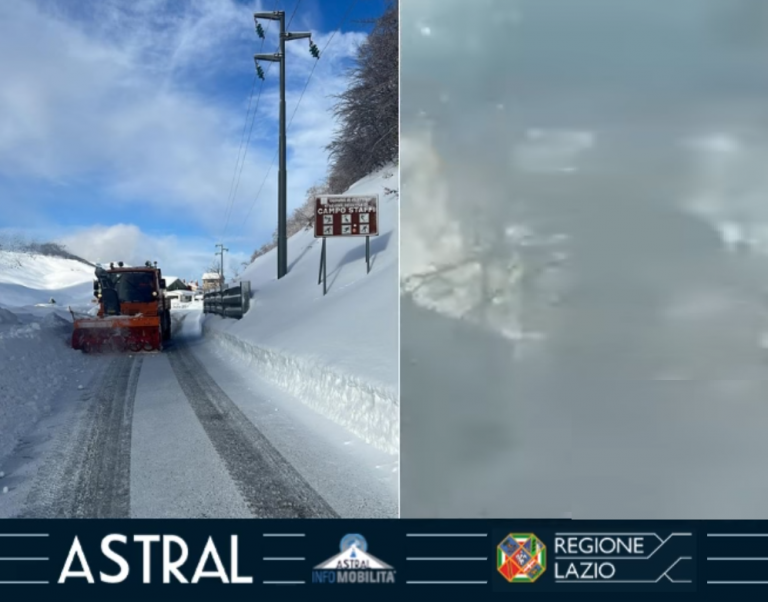 Maltempo, mezzi spazzaneve attivi in varie zone del Reatino