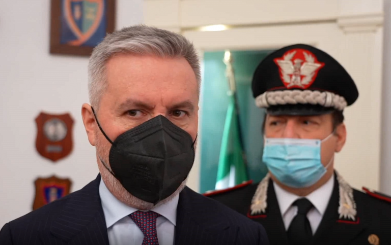Il Ministro della Difesa Guerini in visita alla Scuola Forestale di Cittaducale: “Forza di polizia ambientale prima nel mondo”