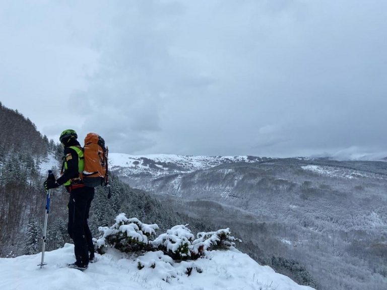 57enne smarritosi sul Monte Gorzano, il terreno su cui operano i soccorritori è impervio