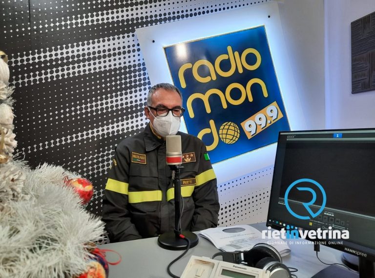 ► Ospite di “A tu per tu” Paolo Mariantoni, comandante Vigili del Fuoco di Rieti
