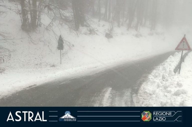 Maltempo 1° dicembre, mezzi spazzaneve attivi sulla Turistica Terminillo