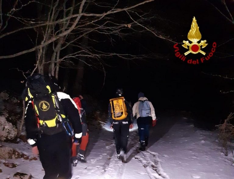Nella notte tre giovani escursionisti romani soccorsi sul Monte Nuria