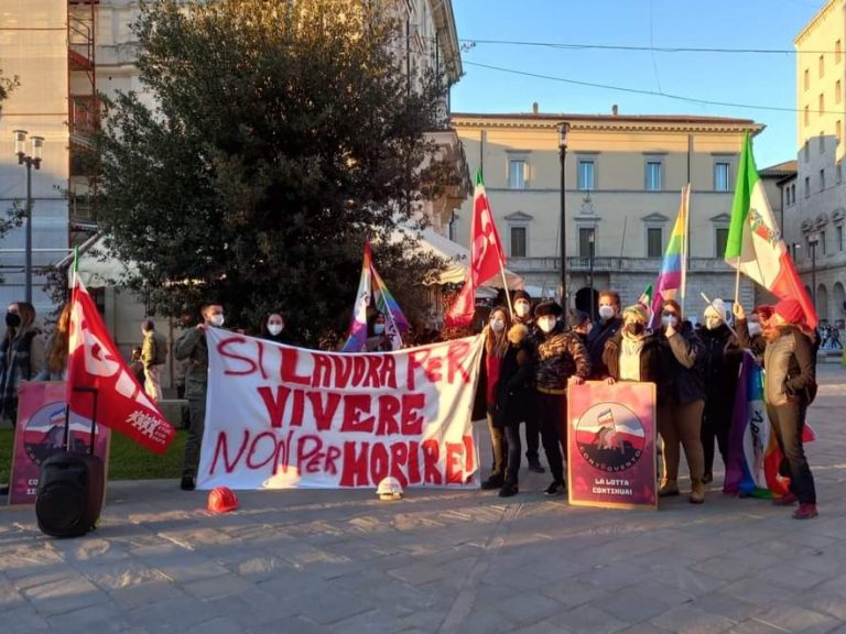 Sit-in davanti alla Prefettura di Rieti “Di scuola-lavoro non si può morire”
