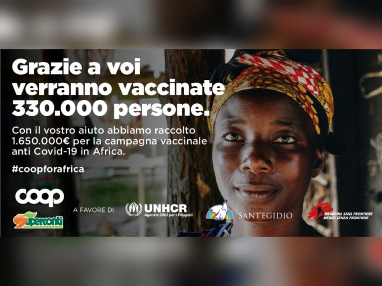 Coop for Africa, donati oltre 1,65 milioni di euro per le vaccinazioni