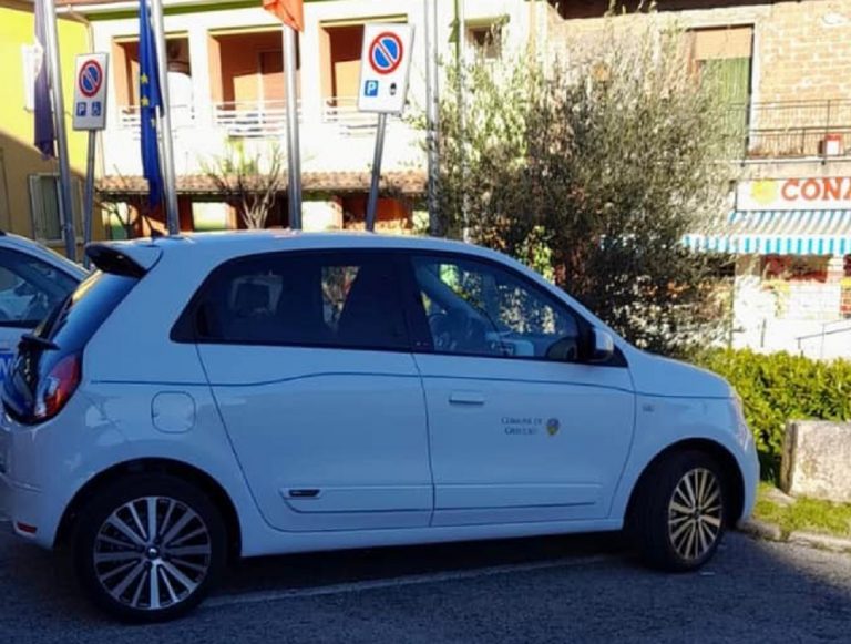 In dotazione al Comune di Greccio il primo veicolo completamente elettrico