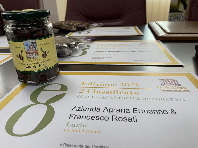 Ercole Olivario-Olive da tavola, sul podio l’Azienda Ermanno & Francesco Rosati di Coltodino