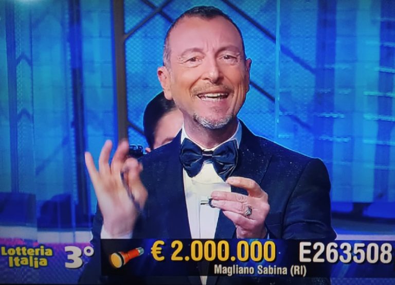Lotteria Italia, venduto a Magliano Sabina il biglietto da 2 milioni di euro