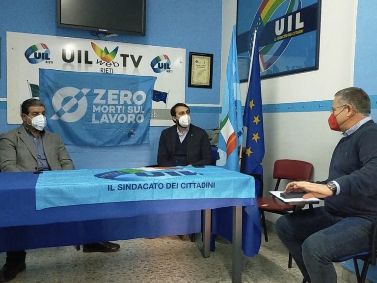 Sinibaldi incontra la UIL, Paolucci: “Infrastrutture, lavoro e turismo. Queste le priorità per rilanciare Rieti”