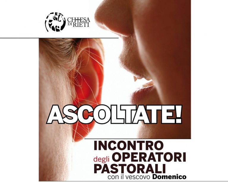 Il 20 febbraio a Contigliano incontro degli operatori pastorali col vescovo Pompili