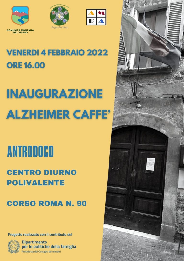 Apre ad Antrodoco il primo Alzheimer Caffè