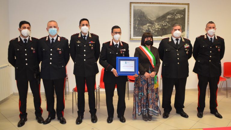 La sindaca Boccini conferisce Encomio Solenne ai Carabinieri di Cantalice