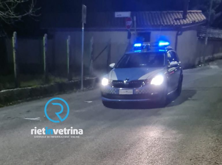 Polizia a Poggio Fidoni per rintracciare il pirata della strada che ha investito una donna