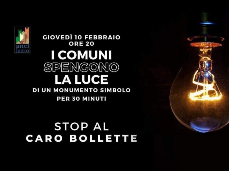 Il Comune di Rieti aderisce alla protesta contro il caro bollette: “Spegniamo Porta Romana”