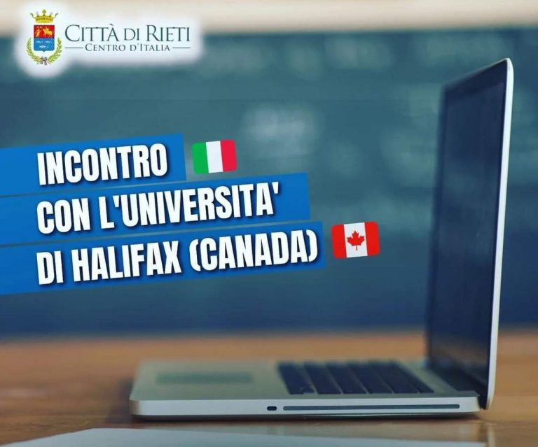 Il Comune di Rieti incontra l’Università canadese di Halifax pet progetti archeologici