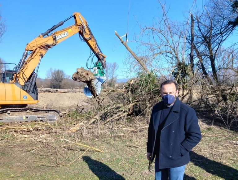 L’assessore regionale Alessandri effettua sopralluogo lavori sul Fiume Velino