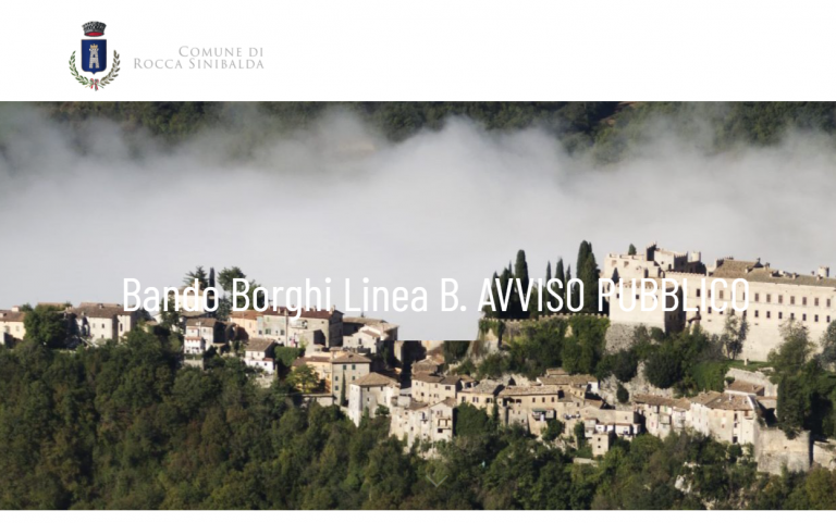 PNRR: Roccasinibalda, Greccio e Marcetelli insieme per l’avviso pubblico attrattività dei borghi storici