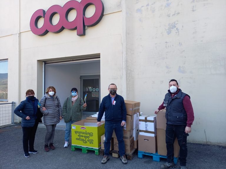 L’Ucraina chiama e la Sabina risponde. Coop consegna cibo e materiale