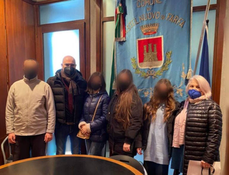 A Castelnuovo di Farfa la prima famiglia ucraina in fuga dalla guerra