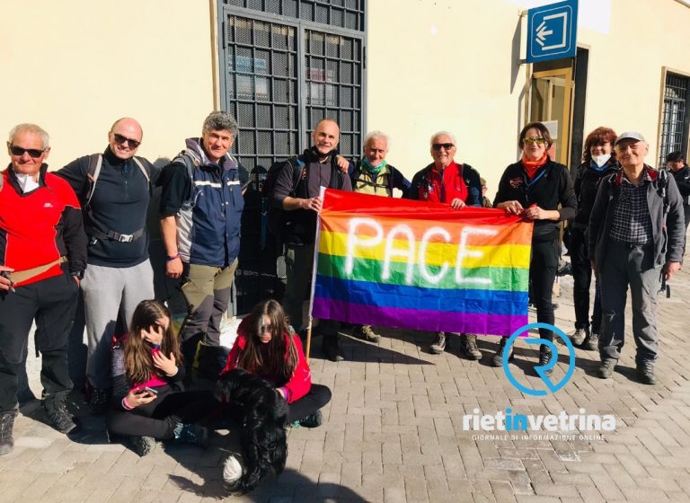 Si è conclusa la “Camminata per la Pace” da Antrodoco a Cittaducale. Esposta bandiera della Pace