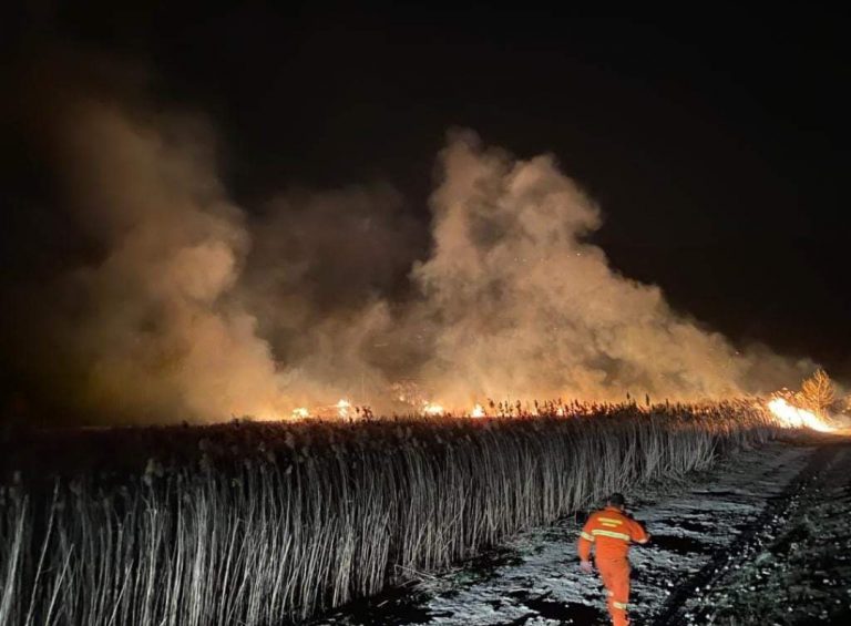 Incendio a Cittaducale zona Micciani