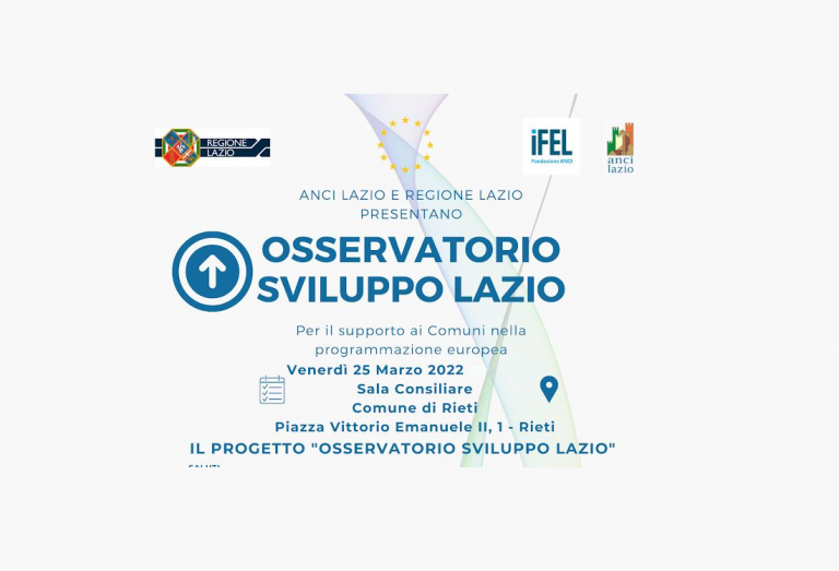 Osservatorio Sviluppo Lazio, prossima tappa Rieti
