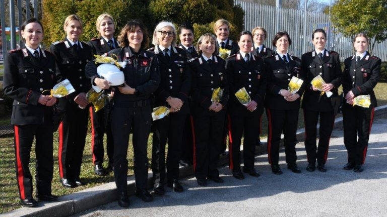 Rieti, le donne dell’Arma dei Carabinieri festeggiano l’8 marzo